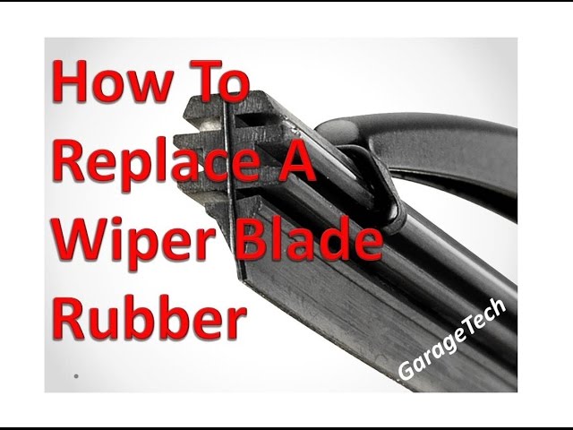 Can You Replace Just the Rubber on Wiper Blades?