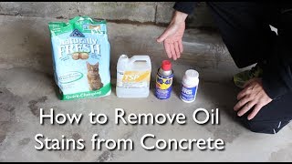 Clean Motor Oil off a Garage Floor Without Spreading It